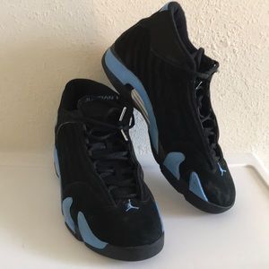 Jordan Retro 14 (Black/University Blue-Met Silver)